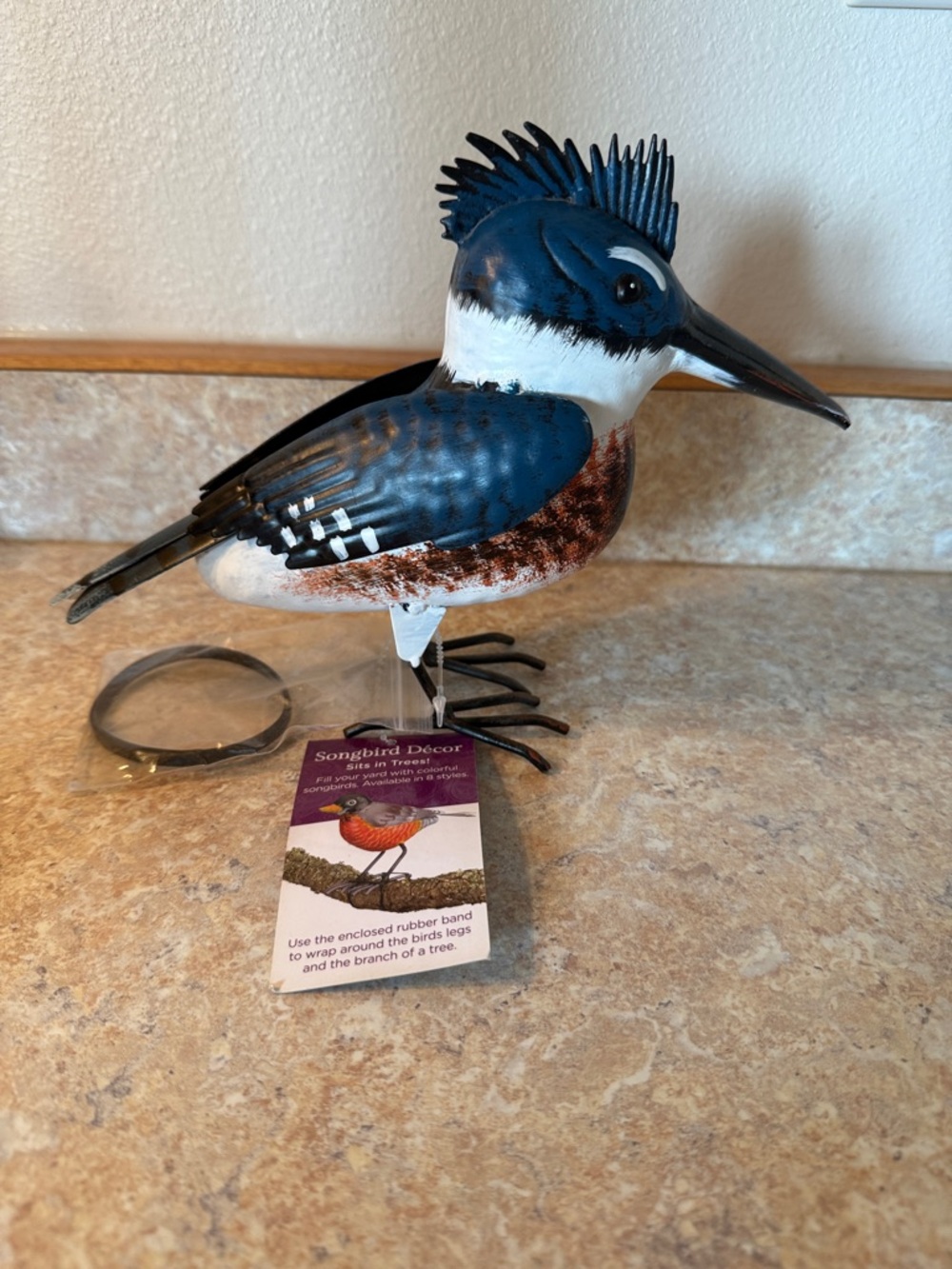 Songbird Décor Blue Jay Garden Bird Figurine